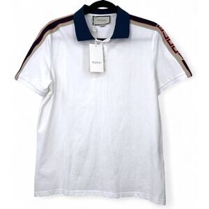 NWT not-Gucci | Youth L Large Polo Logo Shirt Boys Short Sleeve New 12-14